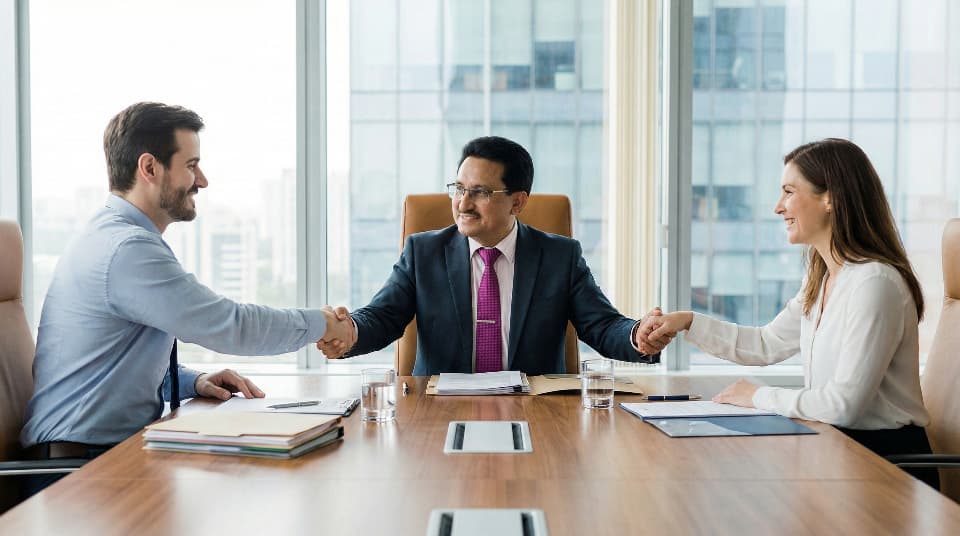 mediador ha conseguido llegar a un acuerdo con dos partes